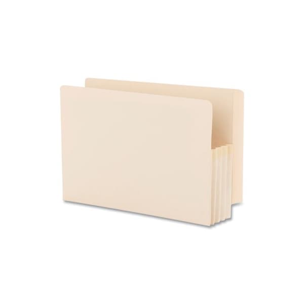 Smead Smead, MANILA END TAB FILE POCKETS, 3.5in EXPANSION, LEGAL SIZE, MANILA, 25PK 76124 - main
